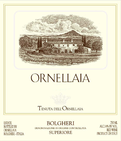 Ornellaia label