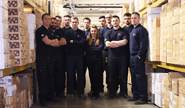 Warehouse team photo