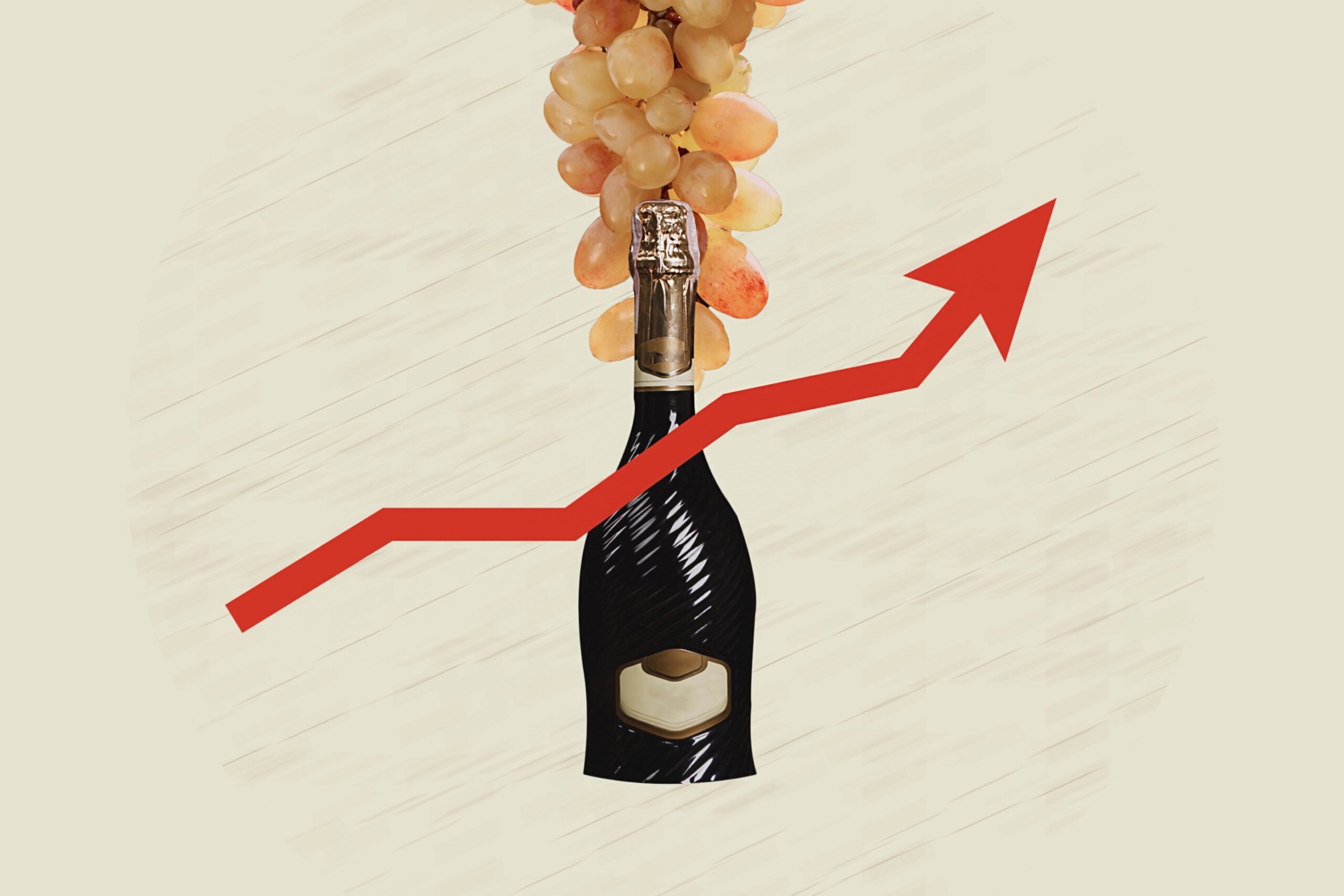 A,Bottle,Of,Wine,With,A,Red,Rising,Price,Arrow. Livex