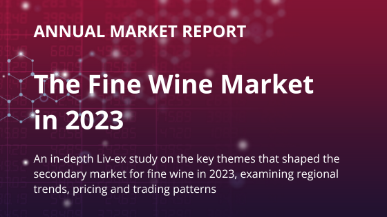 Cover image for the fine wine market in 2023.