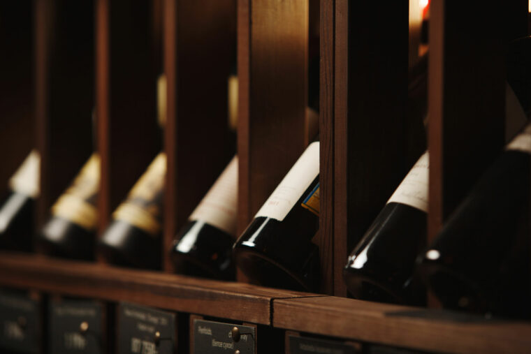 livex fine wine exchange photo of premium wine bottles in racks