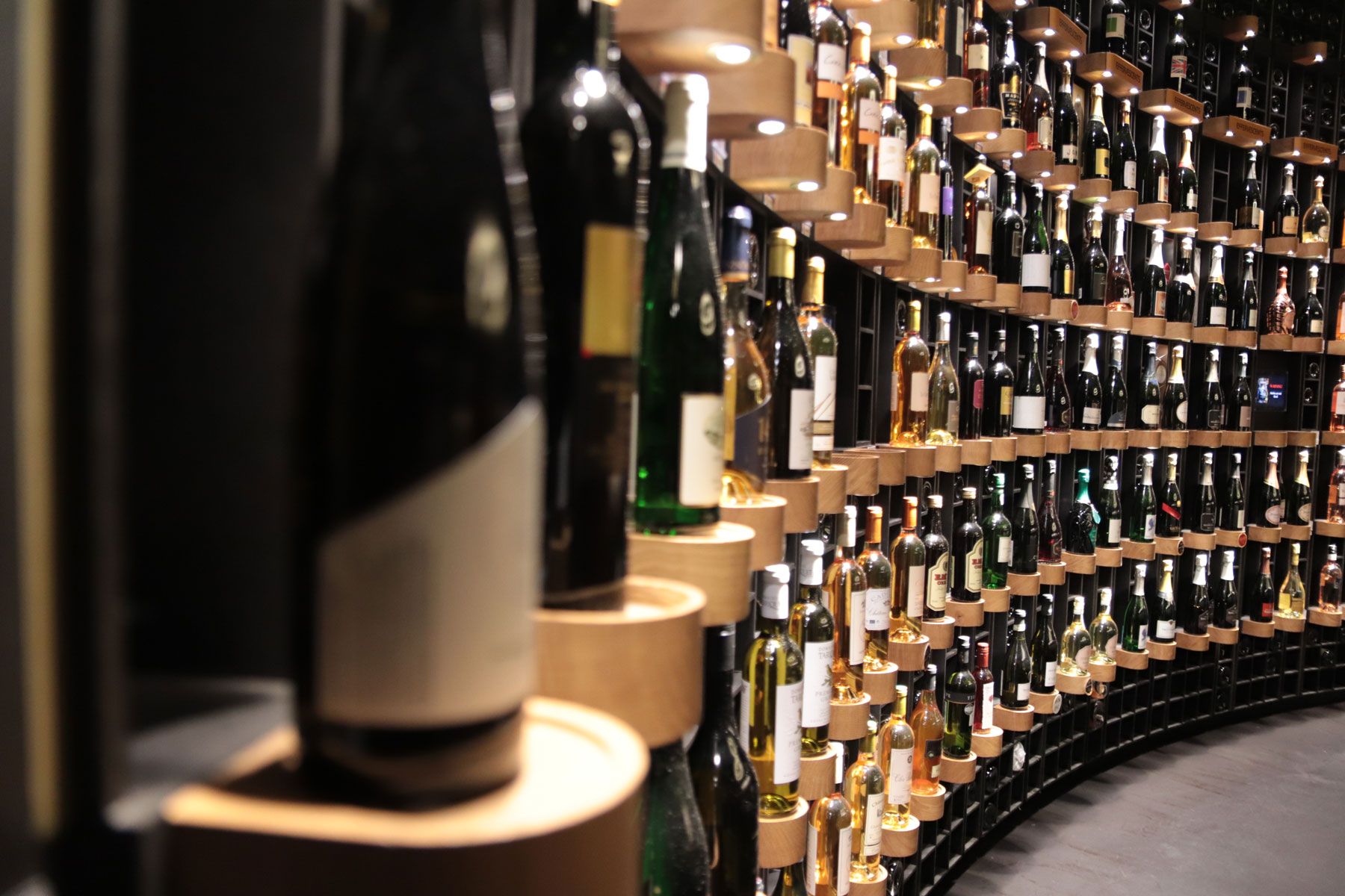 livex fine wine exchange photo of hundreds wine bottles on five racks