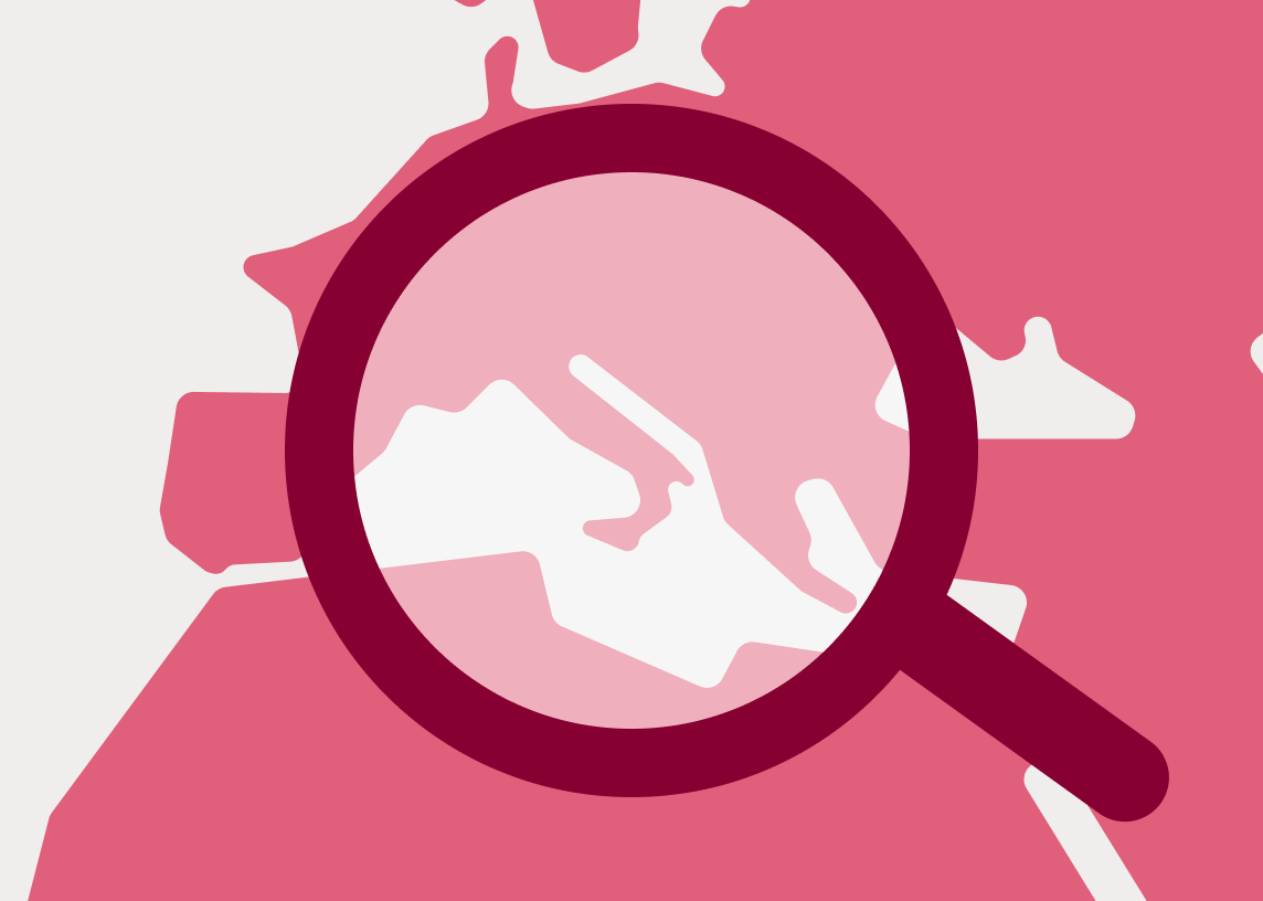 livex fine wine market trends​ shown in magnifying glass map illustration